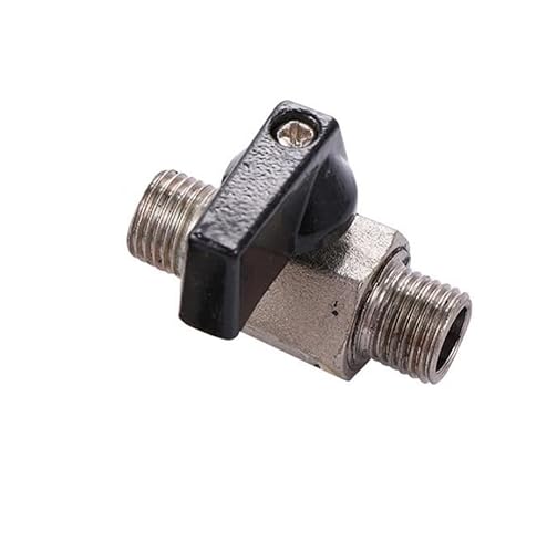 SHIOFRCN 1Pc 1/4 "Gewinde Mini Messing Ball Ventil BSP Männlich Zu Weiblich Luft Kompressor Ventile Garten Bewässerung Wasser Rohr Stop Ventil(Silver-01) von SHIOFRCN