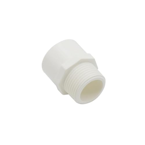 SHIOFRCN 1pc 1/2 "3/4" 1 "Außengewinde Auf Innen Durchmesser 20/25/32mm BSP männlichen Gewinde Adapter Wasser Rohr Armaturen PVC Schlauch Reparatur Stecker(White,1/2'') von SHIOFRCN