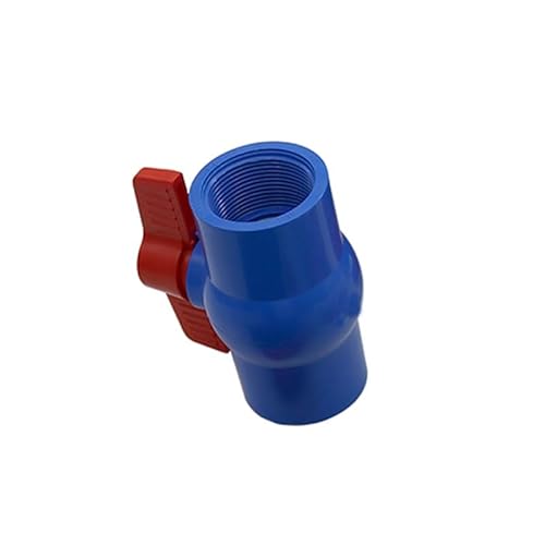 SHIOFRCN 1pc 1/2 "3/4" 1 "Innengewinde PVC Ball Ventil Garten Fugen Anschlüsse Bewässerung Aquarium Tank Rohr Schalter Armaturen(Blue,1 inch) von SHIOFRCN