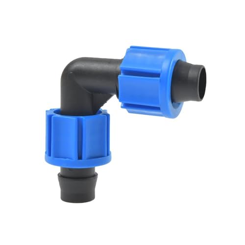 SHIOFRCN 1pc 16mm Bewässerung Tropf Band Ellenbogen Kontermutter Stecker 90 Grad Knie Tropf Band Bewässerung Adapter Wasser-sparen Bewässerung Rohr von SHIOFRCN
