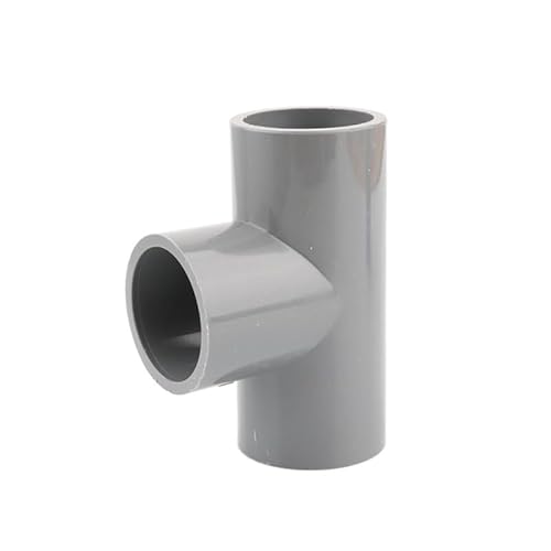 SHIOFRCN 1pc 20 25 32 40 50mm PVC Rohr T-anschluss Garten Bewässerung 3 Weg Verbindungen Rohr T Adapter Wasser Rohr Armaturen(Grey,I.D 20mm) von SHIOFRCN