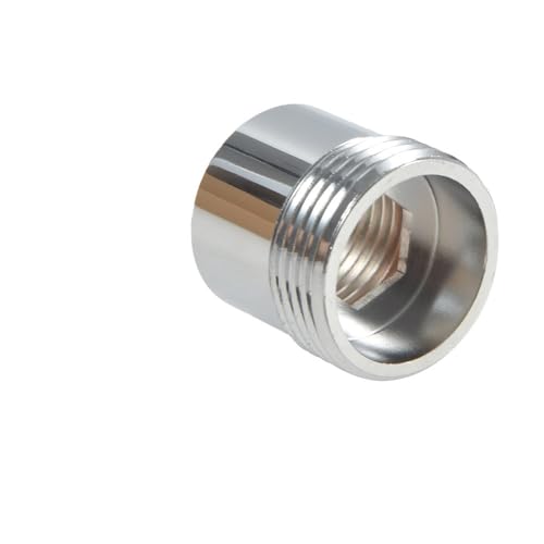 SHIOFRCN 1pc Duschdüsenanschluss Silber weiblich 1/2" bis 3/4" Außengewindeanschluss Wasseranschluss(24MM) von SHIOFRCN