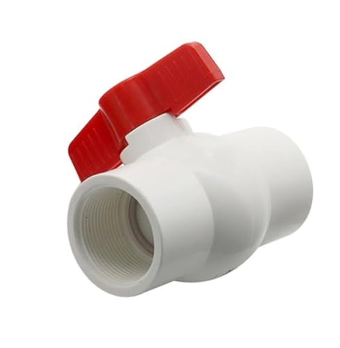 SHIOFRCN 1pc Garten Bewässerung Innengewinde PVC Kugelhahn 1/2" 3/4" 1" 1,25" 1,5" 2" Gewinde Greeanhouse Farm Bewässerung Aquarium Entwässerung Werkzeug(1/2 Inch) von SHIOFRCN