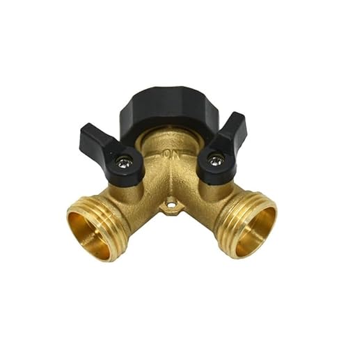 SHIOFRCN 1pc Messing Weibliche 3/4 "2 Weg Garten Wasserhahn Schlauch Wasserhahn Y-Stecker Bewässerung Ventil Wasser Splitter Anschlüsse Bsp Uns(US) von SHIOFRCN