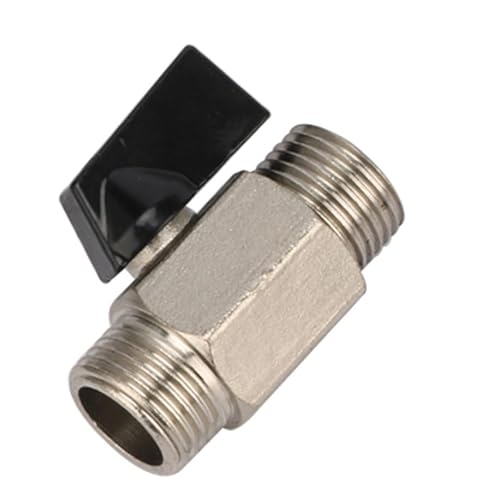 SHIOFRCN 1pc Mini Messing Kugelhahn 1/4 "3/8" 1/2 "BSP Außengewinde Luft Kompressor Ventil Garten Wasser Anschlüsse bewässerung Flow Control Ventil(1/4") von SHIOFRCN