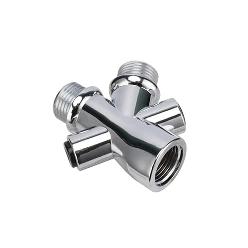 SHIOFRCN 1pc Schalter Wasserhahn Adapter 3 Möglichkeiten Küche Waschbecken Splitter Umsteller Ventil Wasserhahn Anschluss for Wc Bidet Dusche kichen Zubehör von SHIOFRCN