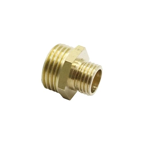 SHIOFRCN 2 Stück Messing 1/2" bis 1/4" Außengewindeanschluss mit Filter Cooper Bewässerungssystem Gewindeanschluss Sanitärkupplungen Adapter(Yellow) von SHIOFRCN