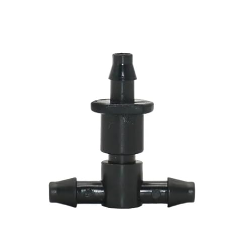 SHIOFRCN 20 Stück 1/4 Zoll Gartenschlauch-T-Anschluss 4/7 Schlauchverteiler Wasser-T-Stück Widerhaken 1/4 Zoll Abnehmbarer Anschluss for Bewässerungssysteme von SHIOFRCN