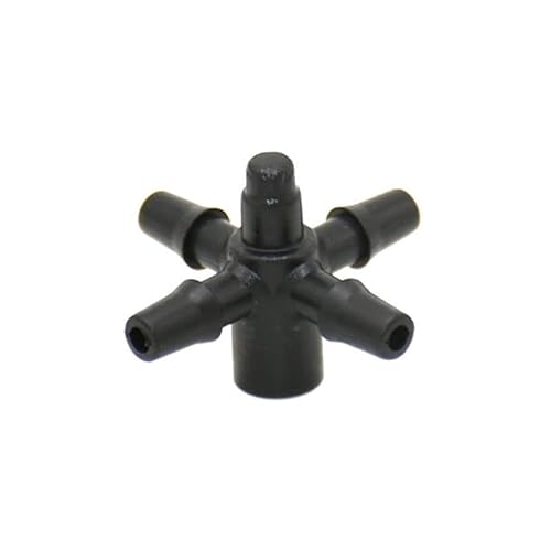 SHIOFRCN 20 Stück Pfeil-Tropfer-Anschlüsse, 2/4-Wege-1/8-Zoll-Schlauch-Wasserverteiler for druckausgleichende Tropfer, Gewächshaus-Bewässerungssystem(Black) von SHIOFRCN