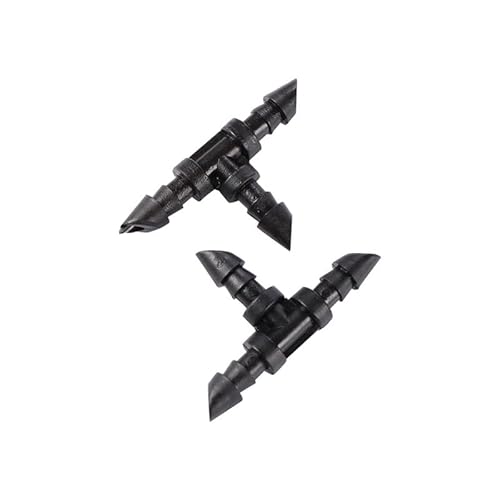 SHIOFRCN 40Pcs 4/7mm Schlauch Schräge Kopf Joint Stacheldraht T Joint Wasser Rohr Anschluss Armaturen Aquarium Stecker Garten Bewässerung Joint von SHIOFRCN