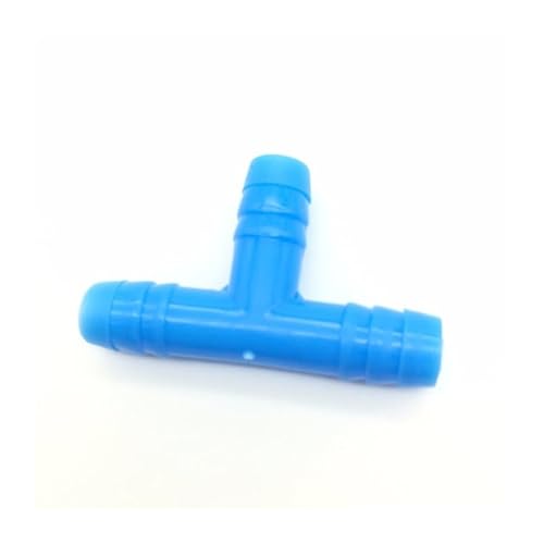 SHIOFRCN 50 Stück 8 mm Stacheldraht-T-Anschluss Bewässerungssysteme Teile for 8 mm Schlauch des Gartenbewässerungssystems von Gree House(Blue) von SHIOFRCN
