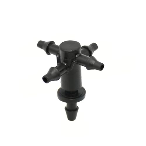 SHIOFRCN 500 Stück Pfeil-Tropf-Kreuzverbinder 1/8 Zoll 5-Wege-Wasserverteiler 3/5 Schlauch Tropfpfeil-System Wasserrohr 4-Wege-Verteiler(B) von SHIOFRCN