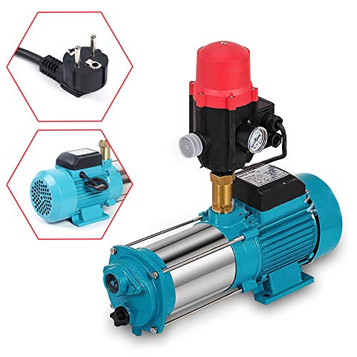 1300W Centrifugal Pump 6000L/H Kreiselpumpe Hauswasserwerk Gartenpumpe Pumpensteuerung Druckschalter 9.8 bar von SHIOUCY