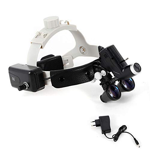 3,5X420mm LED Dental Binocular Loupes Chirurgisch Zahnheilkunde Stirnbandlupen Kopflampe, DHL!! von SHIOUCY