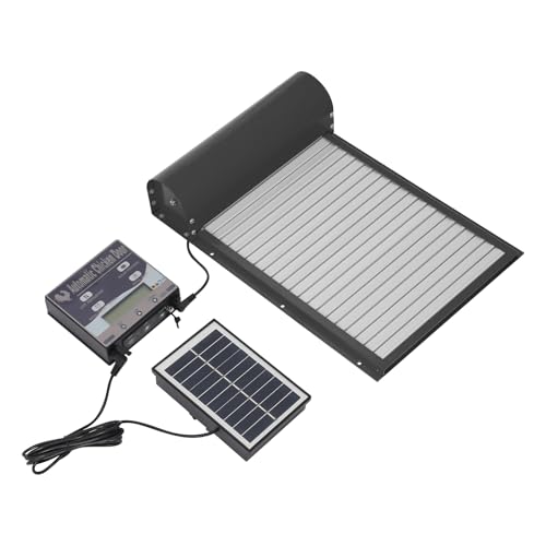 Automatische Hühnerklappe Solar Batterie Elektrische Hühnerklappe mit Timer und Lichtsensor für Hühner Ente Gans Häschen Kratzfest Automatische Hühnerklappe Solar Batterie Elektrische Hühnerklappe mit Timer und Lichtsensor für Hühner Ente Gans Häschen Kratzfest von SHIOUCY