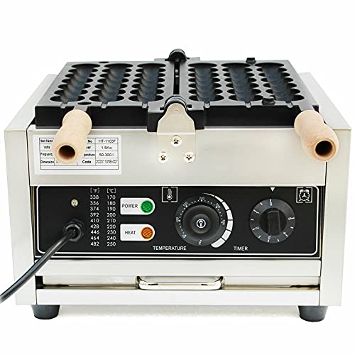 Bubble Waffeleisen, 1500W Egg Waffle Maker mit Antihaftbeschichtung aus Edelstahl, Bubble Waffeleisen Für Familie Café Bäckerei Milchtee-Shop von SHIOUCY