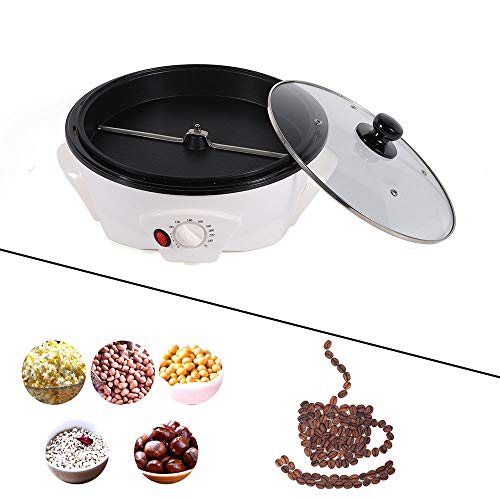 SHIOUCY Kaffeeröster Kaffeebohnen Bratmaschine 1200W, Haushalt Edelstahl elektrischer Rotations-Kaffeeröster Hausmacher Backmaschine 1500G von SHIOUCY
