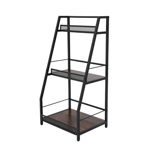 SHIOUCY 3-Tier Abgestufte Liquor Cabinet Mini Bar Freistehender Schnapsständer Gesamtlast 50kg Vielseitiges Weinregal Freistehender Boden für Home Küche Esszimmer Wohnzimmer von SHIOUCY