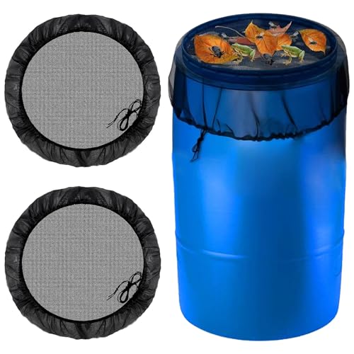 2 Stück Regentonnen Netz,95 cm Verstellbares Zugkordel Regentonnennetz,gegen mückenlarven in regentonne von SHIQUAN