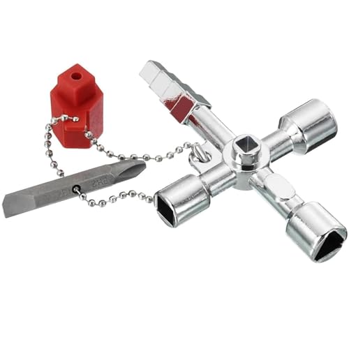 SHIQUAN 2 Stück Schaltschrankschlüssel,Universal Schlüssel,Wasser Stromzähler Heizkörper Aufzüge,Multifunktionaler Aufzug,Geeignet Für Alle Gängigen Schränke Und Abschaltsysteme SHIQUAN 2 Stück Schaltschrankschlüssel,Universal Schlüssel,Wasser Stromzähler Heizkörper Aufzüge,Multifunktionaler Aufzug,Geeignet Für Alle Gängigen Schränke Und Abschaltsysteme von SHIQUAN