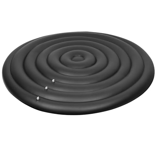 Aufblasbare Whirlpool-Abdeckung, 57 in runden Whirlpool-Gehäuse mit einfachem Inflations- und Deflationsventil, winddichtem, schneebeichten, schneebedeckten isolierten Spa-Deckel, Gehäuse Aufblasbare Whirlpool-Abdeckung, 57 in runden Whirlpool-Gehäuse mit einfachem Inflations- und Deflationsventil, winddichtem, schneebeichten, schneebedeckten isolierten Spa-Deckel, Gehäuse von SHITOOMFE