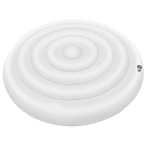 Aufblasbare Whirlpool-Abdeckung, 65 in rundem Whirlpool-Gehäuse mit einfachem Inflations- und Deflationsventil, winddichtem, schneebeichten, schneebeichten Spa-Deckel, Gehäuse Aufblasbare Whirlpool-Abdeckung, 65 in rundem Whirlpool-Gehäuse mit einfachem Inflations- und Deflationsventil, winddichtem, schneebeichten, schneebeichten Spa-Deckel, Gehäuse von SHITOOMFE