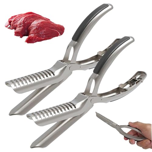 Entfernung von Rippenvorbereitungswerkzeugmembran, 2pcs Rippenvorbereitungswerkzeug, ergonomische Entfernung von Edelstahlmembran, mühelose Küchengeräte für Grillliebhaber, Cookouts, Camping Entfernung von Rippenvorbereitungswerkzeugmembran, 2pcs Rippenvorbereitungswerkzeug, ergonomische Entfernung von Edelstahlmembran, mühelose Küchengeräte für Grillliebhaber, Cookouts, Camping von SHITOOMFE