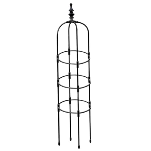 Garten Obelisk 59 Zoll Höhen Metallbeeriten für Klettern von Pflanzen rostfeste Gitter für das Klettern von Pflanzen Rahmen mit scharfen Kappe Pflanzenschalle hoch, Obelisken für Garten Obelisk 59 Zoll Höhen Metallbeeriten für Klettern von Pflanzen rostfeste Gitter für das Klettern von Pflanzen Rahmen mit scharfen Kappe Pflanzenschalle hoch, Obelisken für von SHITOOMFE
