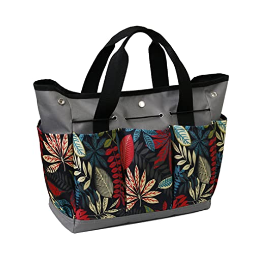 Gartenbeutel Kit Garten Werkzeug Tasche Tasche Tragbar für Werkzeugset Kit Indoor Outdoor Grey Flower Gartening Kit Kit von SHITOOMFE
