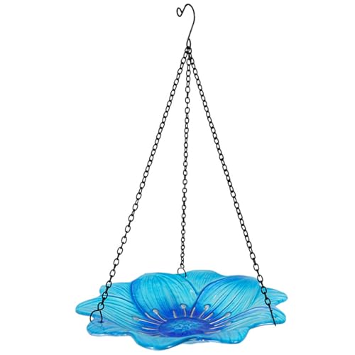 Hanges Vogelbad 10 '' Vogelbad Schüssel Dekorative Wasserfutterblume Blume Outdoor -Hängende Fütterungsstation für Gartenhof Terrasse Dekor, Fütterungsstation Hanges Vogelbad 10 '' Vogelbad Schüssel Dekorative Wasserfutterblume Blume Outdoor -Hängende Fütterungsstation für Gartenhof Terrasse Dekor, Fütterungsstation von SHITOOMFE