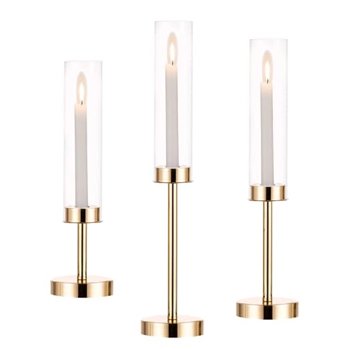 Kerzenhalter Hurricane Kerzenhalter 3PCS Tall Open Ended Clear Acryl Candlestick Holds mit Schatten Hochzeitsmentrepien für Tischdekoration Kerzenhalter Hurricane Kerzenhalter 3PCS Tall Open Ended Clear Acryl Candlestick Holds mit Schatten Hochzeitsmentrepien für Tischdekoration von SHITOOMFE
