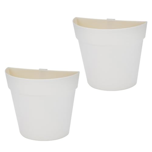 SHITOOMFE Wand Pflanzer Wandmontierte Plastikstackpflanze Blumenopfer hängende Pflanzentopf für Wohnkultur 2 PCs, Hangetopf von SHITOOMFE