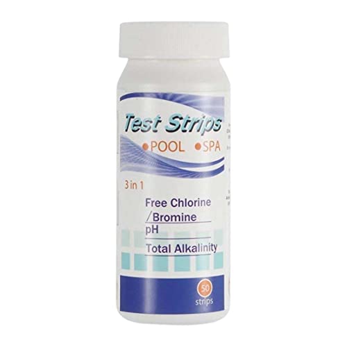 Spa -Teststreifen Wasserprüfstreifen 3 in 1 Spa -Teststreifen Chlor Gesamtalkalinitätstester für -Pool 50pcs von SHITOOMFE