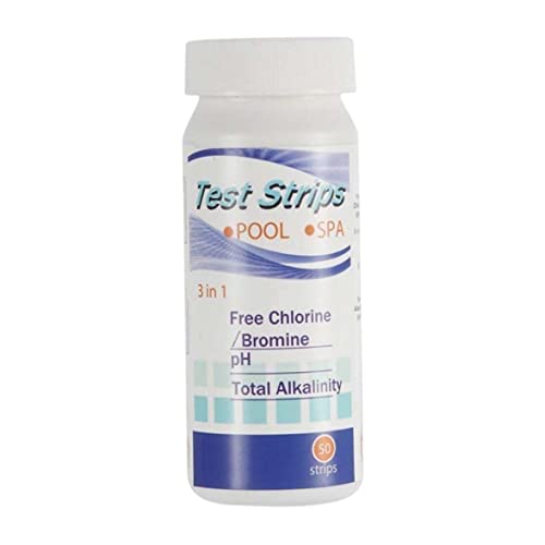 Wasserprüfstreifen 3 in 1 Spa -Teststreifen Chlor Gesamtalkalinitätstester für -Pool 50pcs, von SHITOOMFE