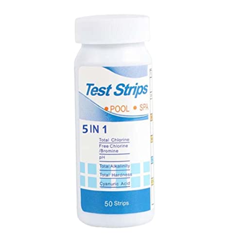 Wasserprüfstreifen 6 in 1 Spa -Teststreifen Chlor Gesamtalkalinitätstester für -Pool 50pcs, von SHITOOMFE