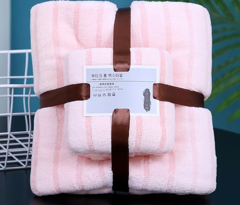 Coral Velvet Saugfähige Badetücher Für Erwachsene Gesicht Handtuch Badetuch Set Soft Comfortable Badetuch Set Highly Absorbent Soft Bathroom Towels Set von SHIYAN