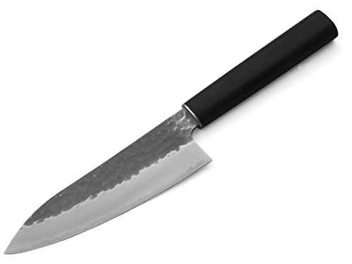 Shizu Hamono Japanisches Messer Handgeschmiedet. Fishmesser Japan Deba Yamato, Edelstahl, Holz Griff laminiert. Geschenk-Verpackung von Shizu Hamono