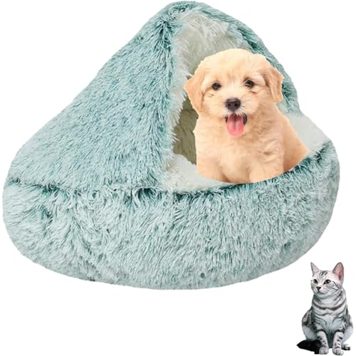 SHJOEE Flauschig Hundebett Muschelform Katzenbett Warm Tierbett Haustierbett Waschbar Hundesofa Katzensofa Plüsch Hundekorb Katzenkorb Weich Hundekissen Katzenkissen Gemütlich Hunde Katzen Schlafplatz von SHJOEE