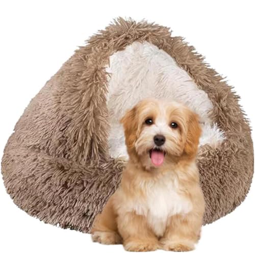 SHJOEE Flauschig Hundebett Muschelform Katzenbett Warm Tierbett Haustierbett Waschbar Hundesofa Katzensofa Plüsch Hundekorb Katzenkorb Weich Hundekissen Katzenkissen Gemütlich Hunde Katzen Schlafplatz von SHJOEE
