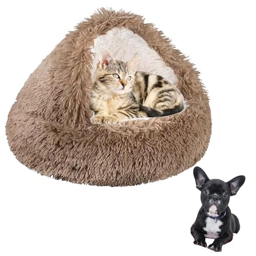 SHJOEE Flauschig Hundebett Muschelform Katzenbett Warm Tierbett Haustierbett Waschbar Hundesofa Katzensofa Plüsch Hundekorb Katzenkorb Weich Hundekissen Katzenkissen Gemütlich Hunde Katzen Schlafplatz von SHJOEE