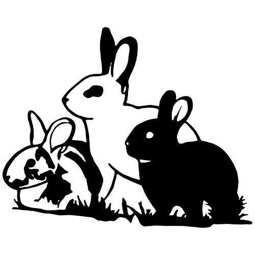 SHMAZ 16,5 * 13,4 cm Süße Kaninchen Hase Auto Styling Aufkleber Hase Jackrabbit Auto Aufkleber Schwarz/Silber SHMAZ 16,5 * 13,4 cm Süße Kaninchen Hase Auto Styling Aufkleber Hase Jackrabbit Auto Aufkleber Schwarz/Silber von SHMAZ
