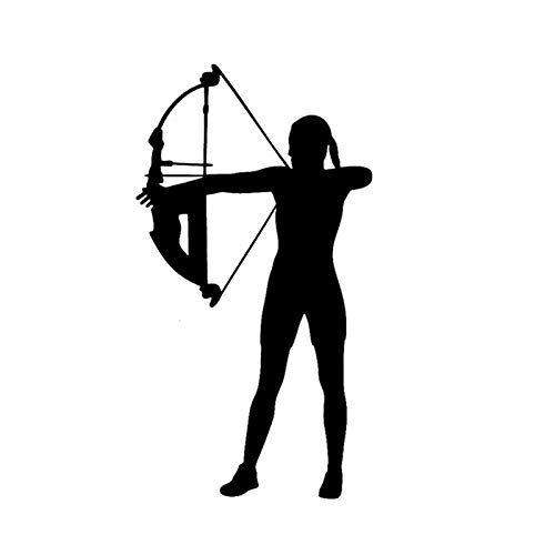 SHMAZ 8,2 * 15,1 cm Interessante Jägerin Bogenschütze Dekor Auto Stoßstange Silhouette Grafik SHMAZ 8,2 * 15,1 cm Interessante Jägerin Bogenschütze Dekor Auto Stoßstange Silhouette Grafik von SHMAZ