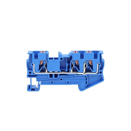 10 Stück PT4-TW PT-Serie 3 Leiter Push-In-Klemmen 4 mm2 Dual PT 4-TW Draht Elektrischer Anschluss DIN-Schienenanschlussblöcke(PT4-TW BLUE) von SHMKBDPF