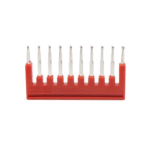 10 Stück PTTB 1,5/S Doppelstock-Anschlussblock for Einstecken in die DIN-Schiene, 4 Leiter, PT 1,5 mm², Kabel-Draht-Anschluss, PTTB1.5, PTTB-1.5(Bridge FBS10-3.5) von SHMKBDPF