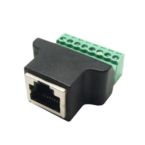 10 Stück RJ45-auf-Schraubklemmenadapter RJ45-Buchse auf 8-poligen Stecker RJ45-Splitter 10 Stück RJ45-auf-Schraubklemmenadapter RJ45-Buchse auf 8-poligen Stecker RJ45-Splitter von SHMKBDPF