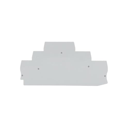 10 Stück ST2.5-3L Dreifach-Federkäfig-Hutschienenverbinder 6 Anschlüsse 2,5 mm² 28-14 AWG Elektrische Reihenklemmen ST 2.5-3L(End Cover D-ST2.5-3L) von SHMKBDPF