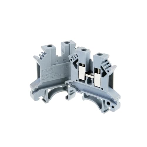 10 stücke DIN Rail Terminal Blöcke UK-2.5B Draht Leiter Stecker Schraube Verbindung Terminal Blöcke UK2.5B(GRAY) von SHMKBDPF