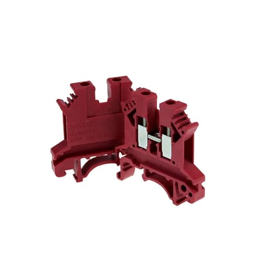10 stücke DIN Rail Terminal Blöcke UK-2.5B Draht Leiter Stecker Schraube Verbindung Terminal Blöcke UK2.5B(RED) von SHMKBDPF