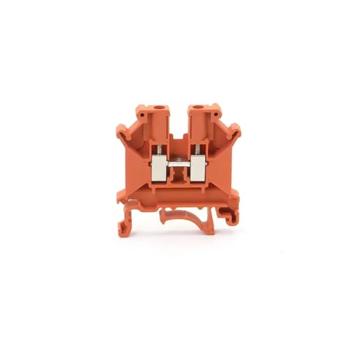 10 stücke DIN Rail Terminal Blöcke UK-5N Stecker Schraube Verbindung Verdrahtung Leiter UK5N Terminal Blöcke(Orange) von SHMKBDPF