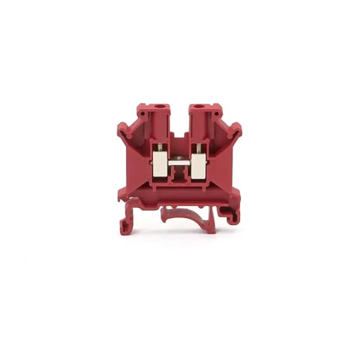 10 stücke DIN Rail Terminal Blöcke UK-5N Stecker Schraube Verbindung Verdrahtung Leiter UK5N Terminal Blöcke(RED) von SHMKBDPF